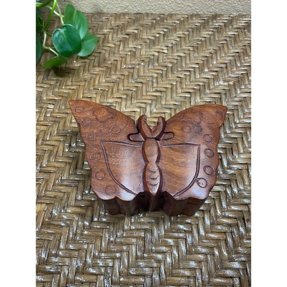 Butterfly Puzzle Box A Unique Twist To A Puzzle This 4 Piece - Picture 11 of 13